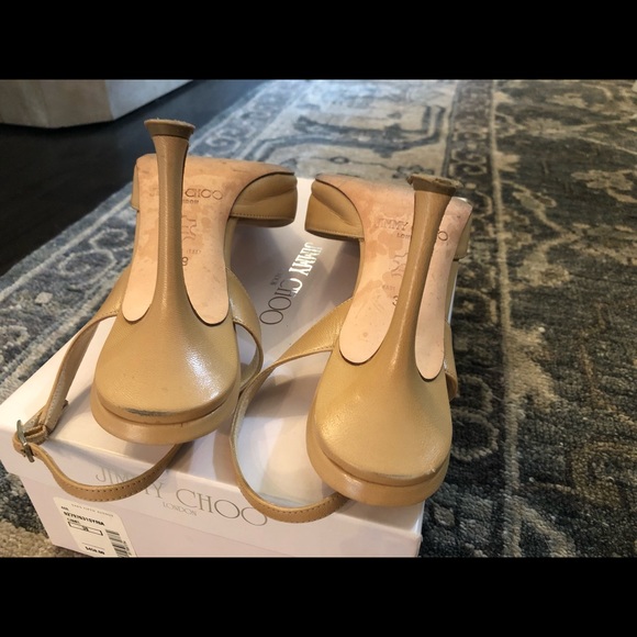Jimmy Choo Gold Heels - Picture 11 of 12